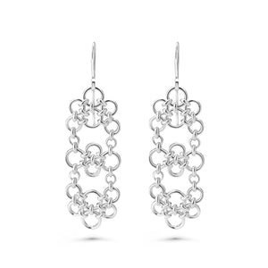 "Cobblestone" Fused Chainmaille Earrings
