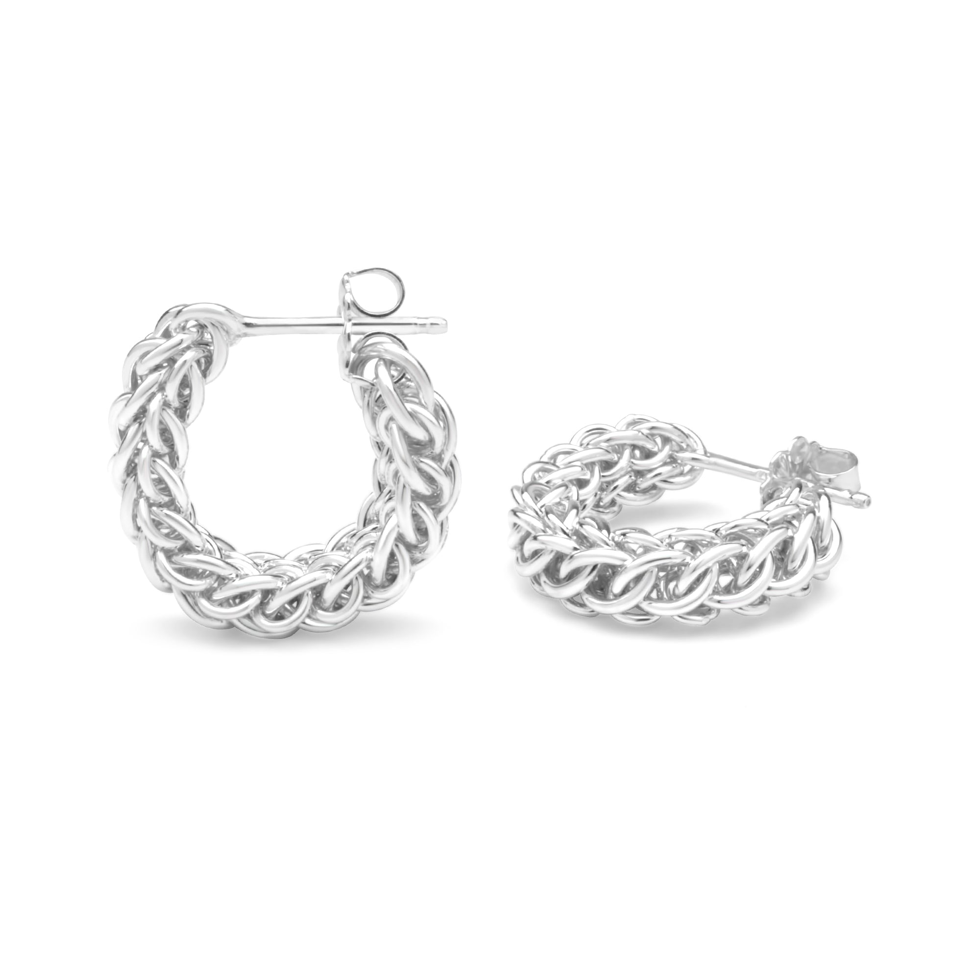 "Persianique" Flexible Chainmaille Hoop Earrings