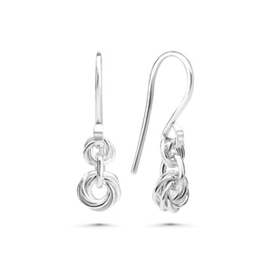 Graduated Mobius Chainmaille Drop Earrings, Small