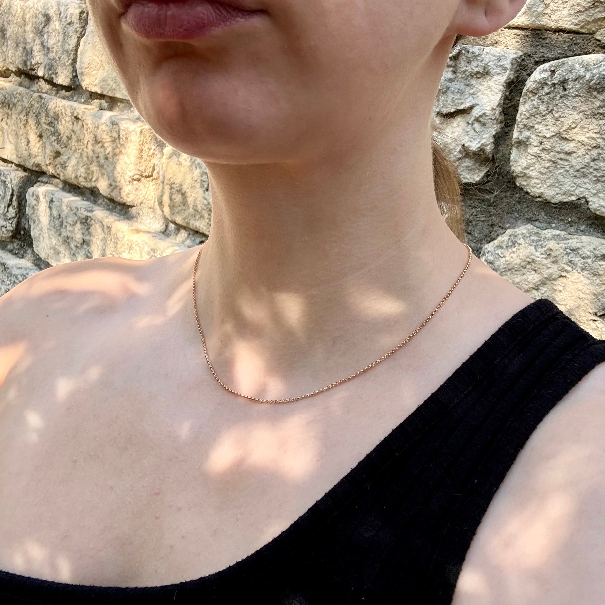 1.5mm Gold-Filled Rolo Chain