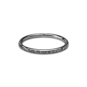 Hammered Minimalist Band Ring, 1.6mm