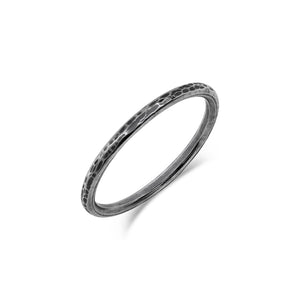 Hammered Minimalist Band Ring, 1.6mm