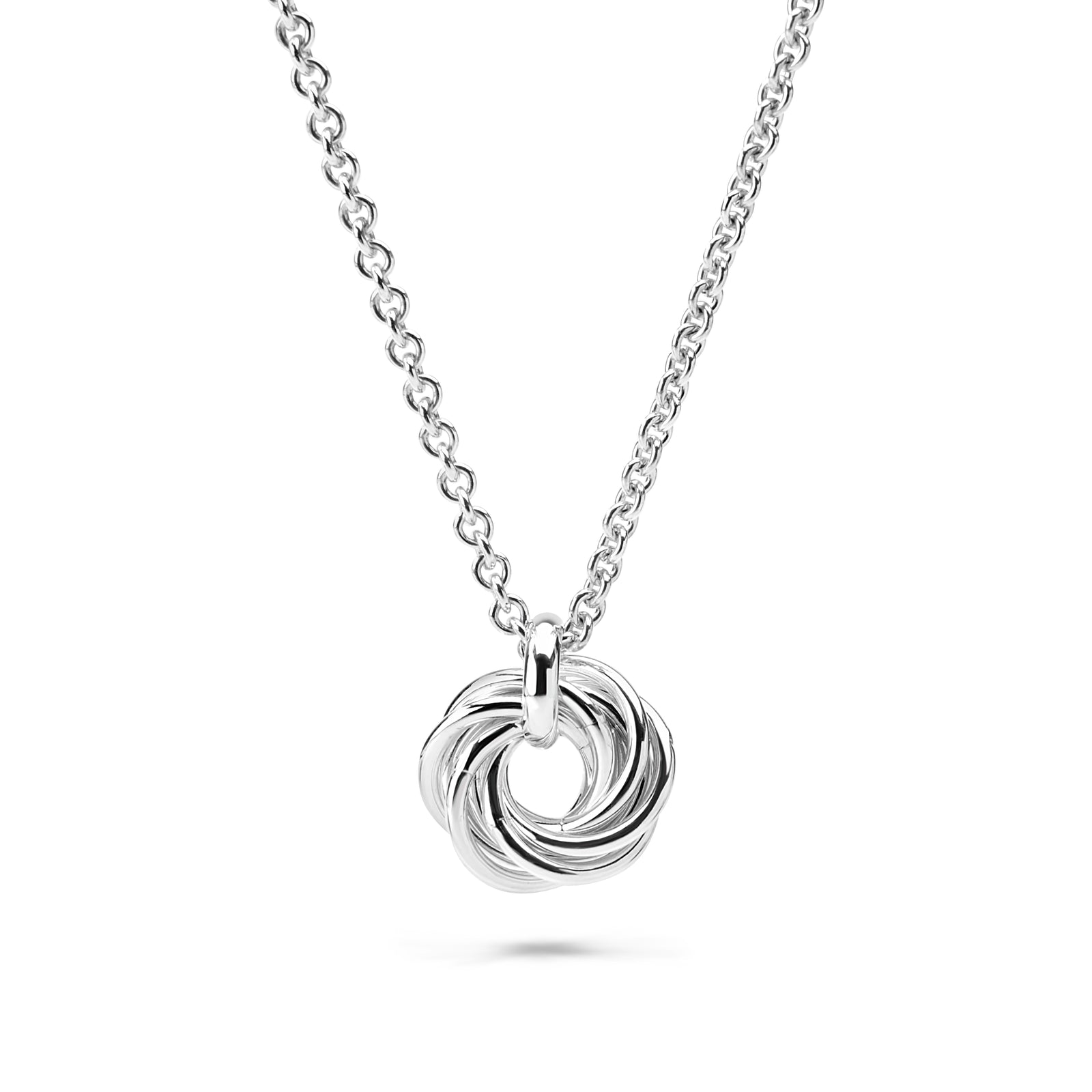 Six Ring Mobius Chainmaille Pendant Necklace