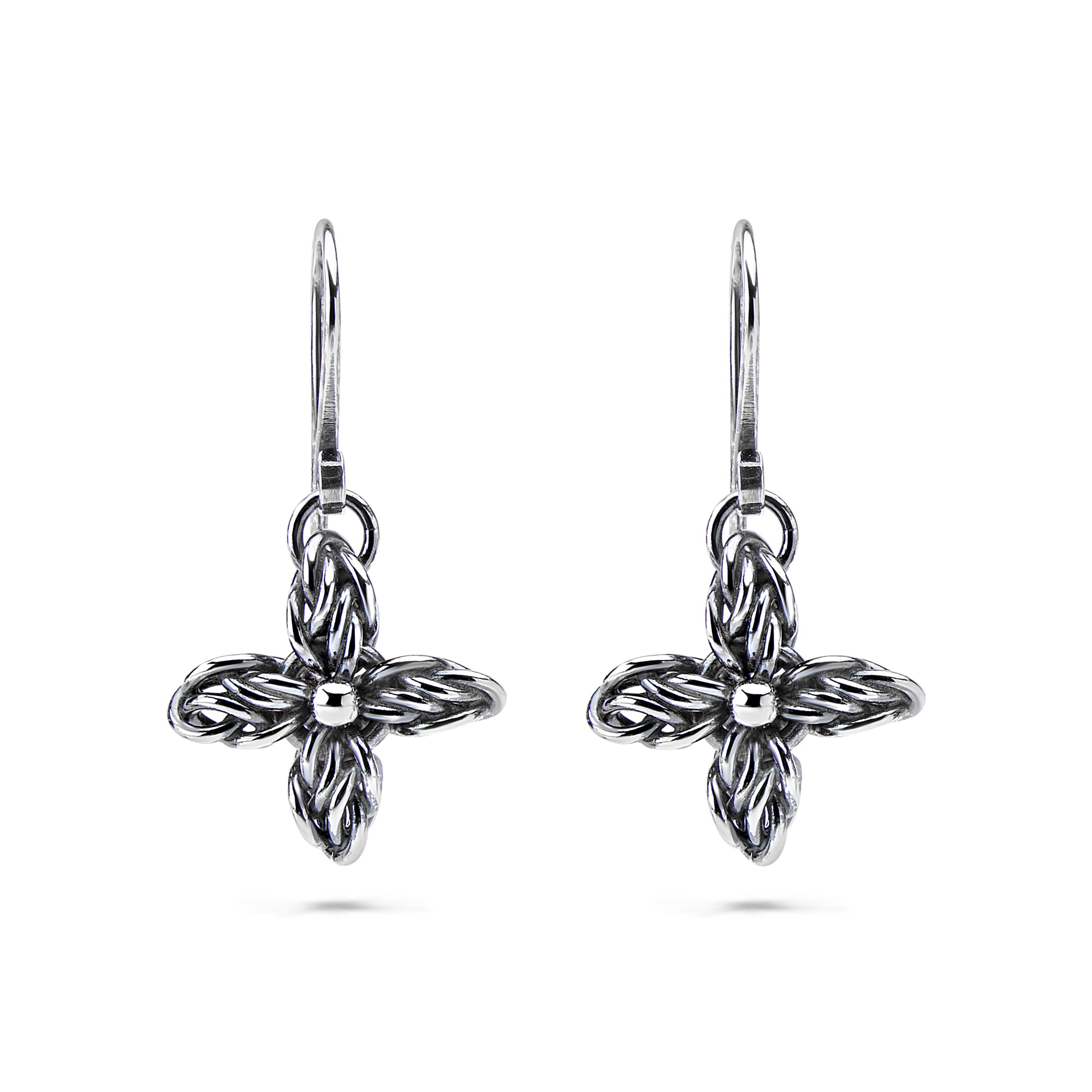 "Star Flower" Fused Chainmaille Earrings