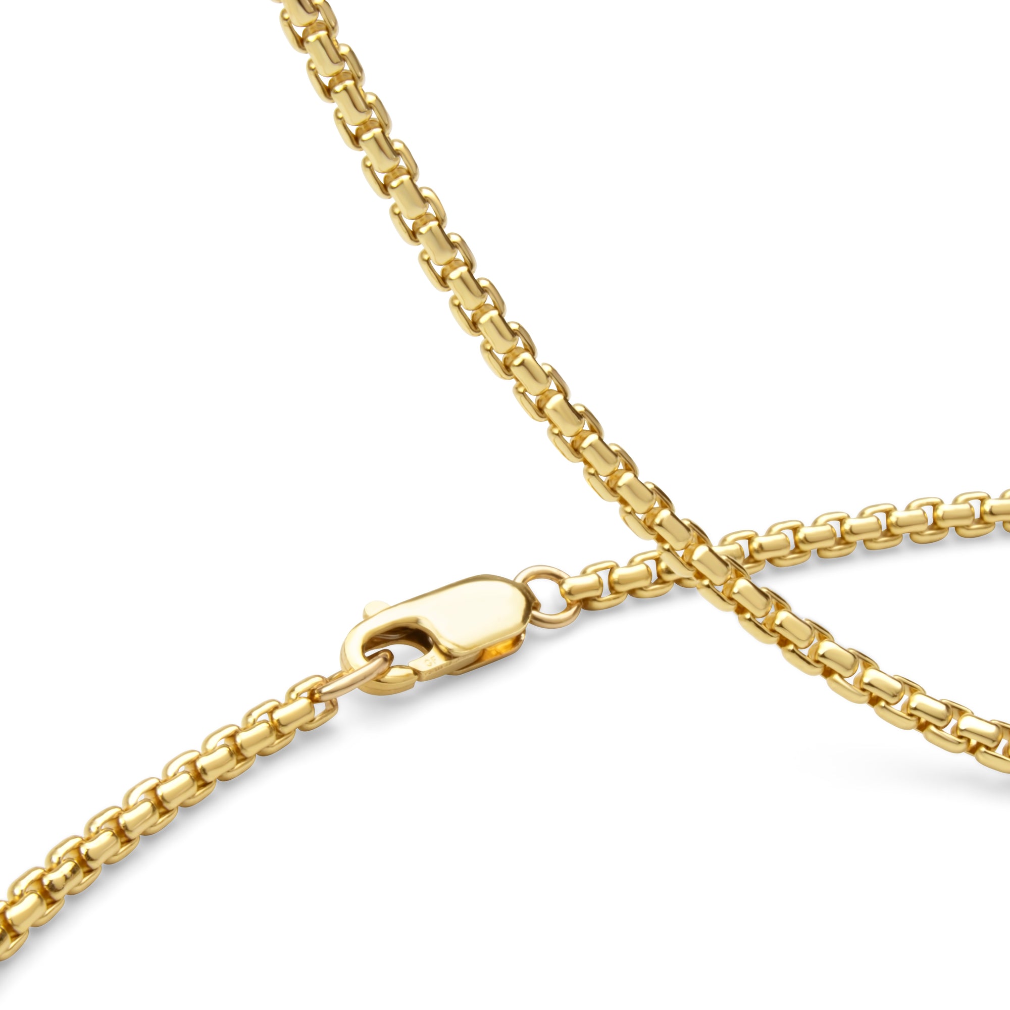 2.5mm Gold-Filled Rounded Box Chain
