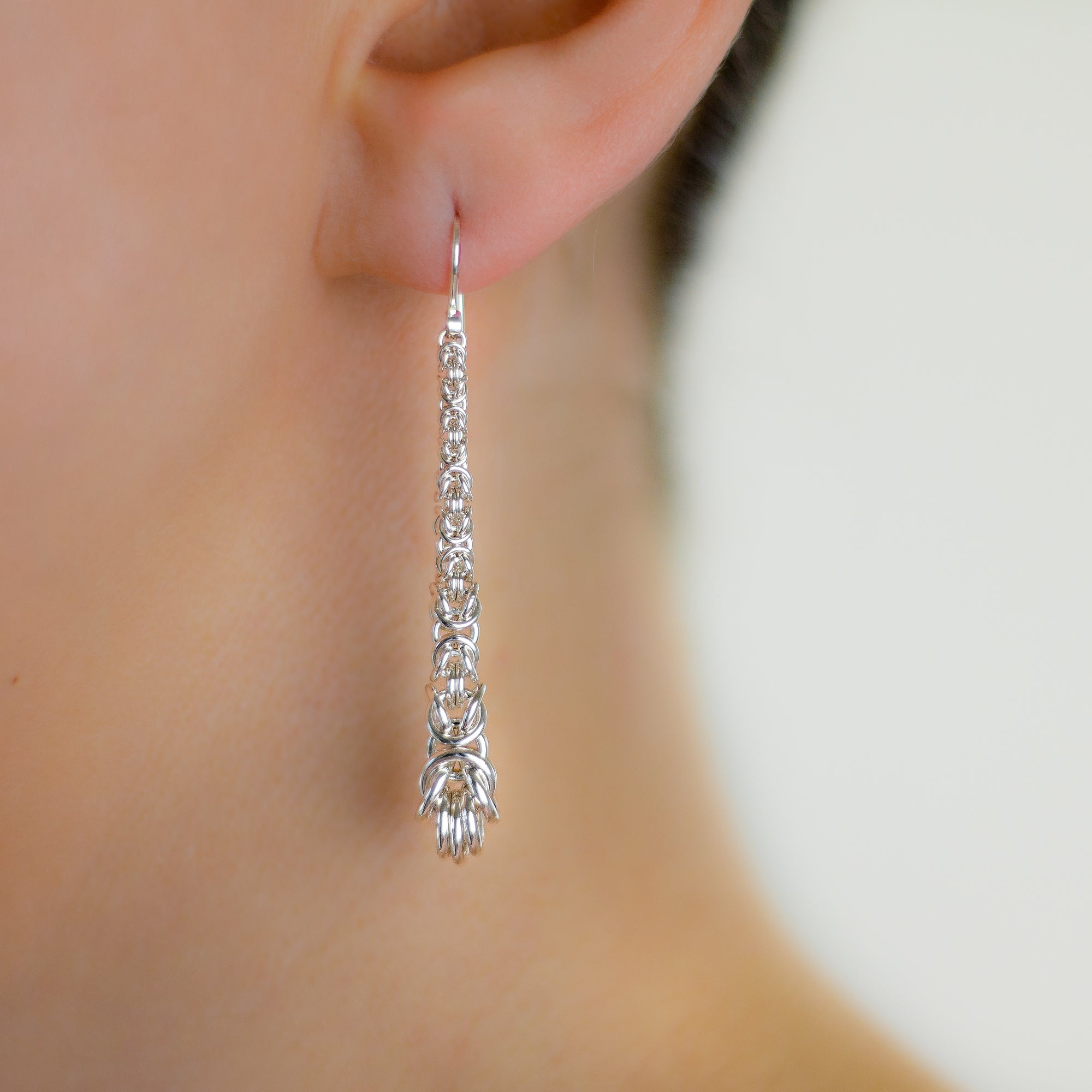 Long Byzantine Drop Earrings - Femailler