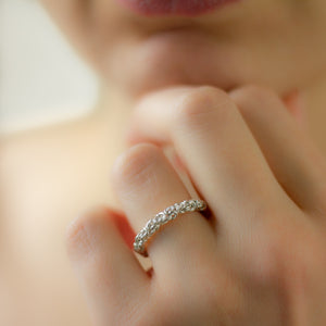 Flexible Byzantine Chainmaille Band Ring - Femailler