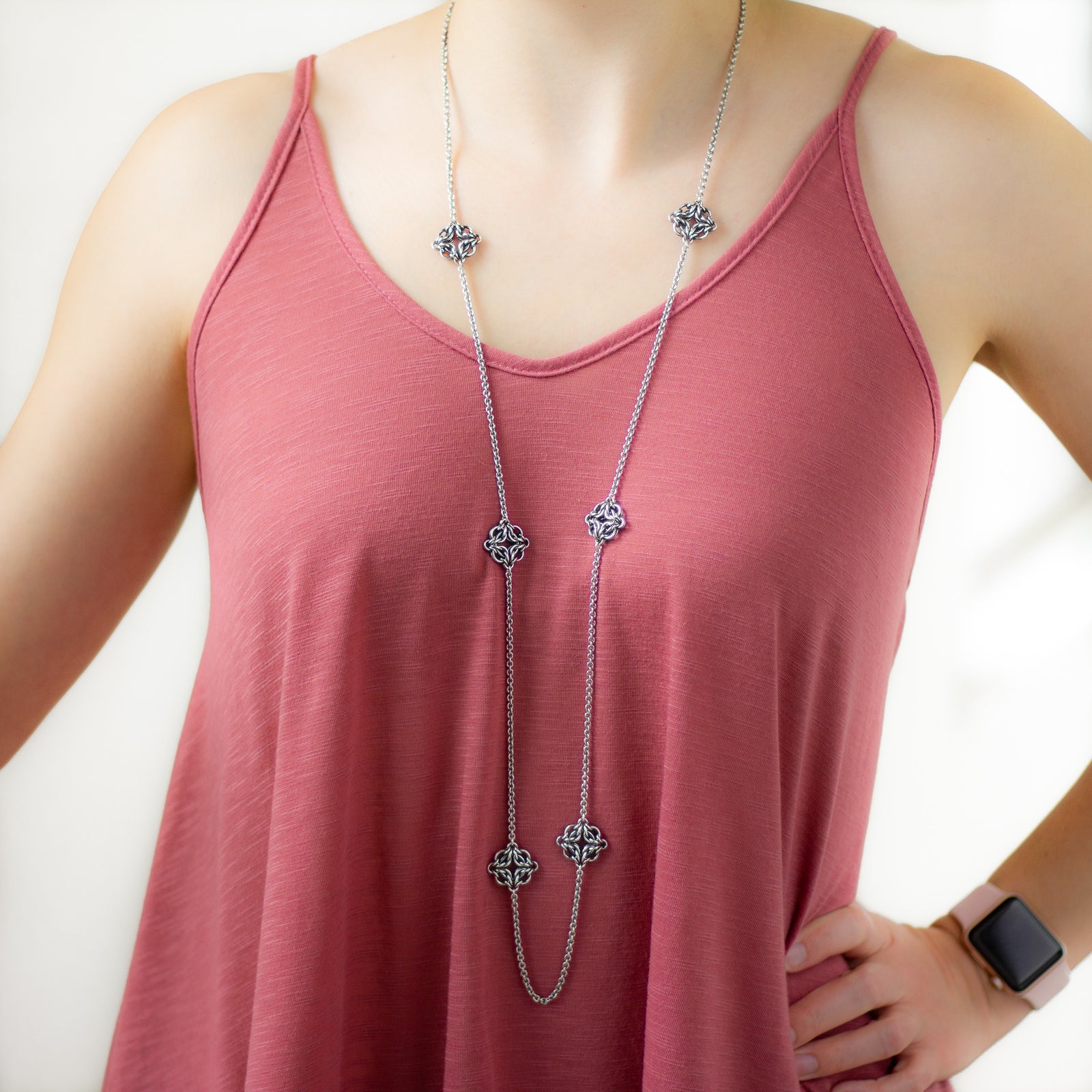 Long Celestial Station Necklace - Femailler
