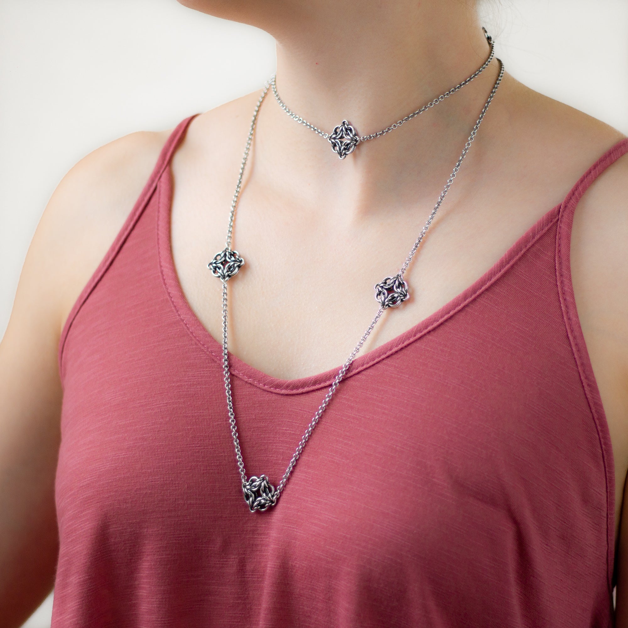 Long Celestial Station Necklace - Femailler