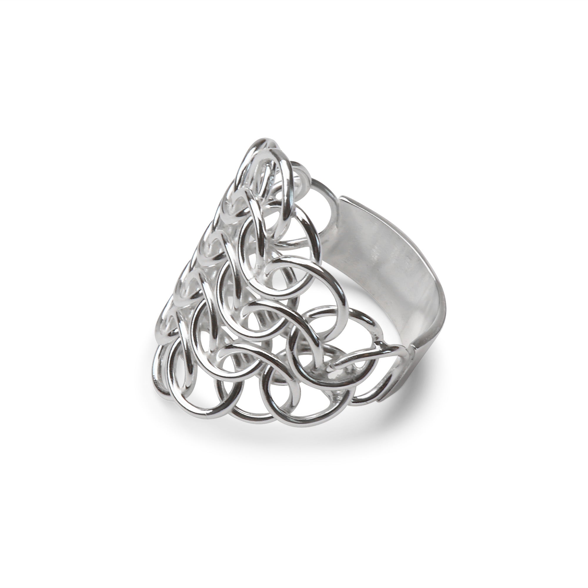 "Armorer's" Fused Chainmaille Statement Ring