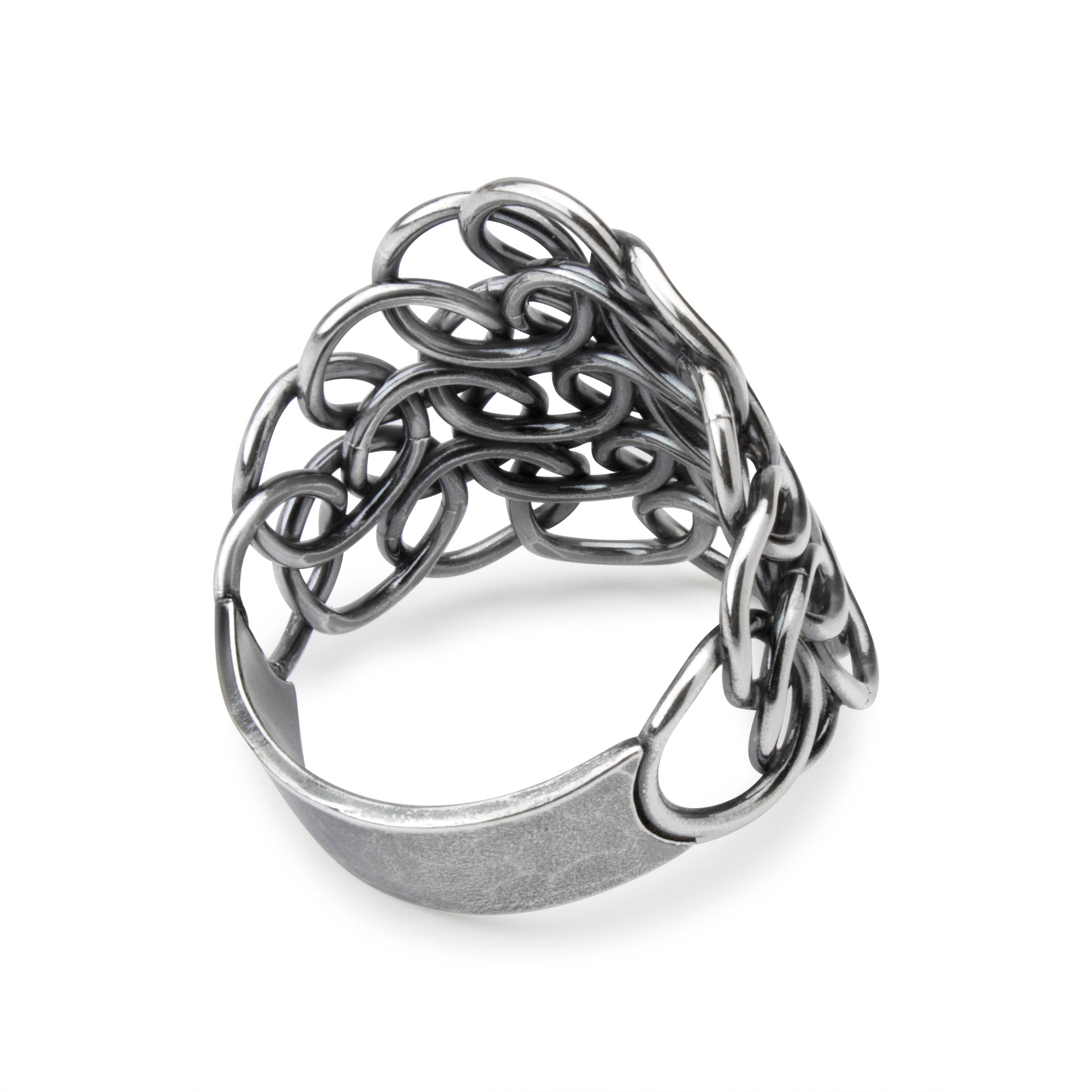 "Armorer's" Fused Chainmaille Statement Ring