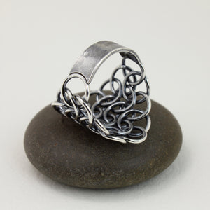 Fused Armorer's Chainmaille Statement Ring - Femailler