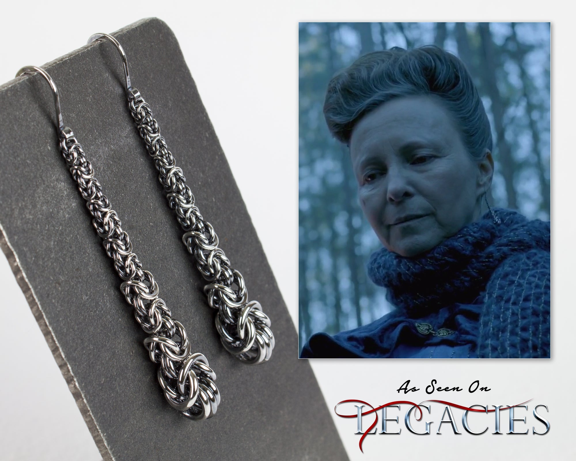 Long Byzantine Drop Earrings - Femailler