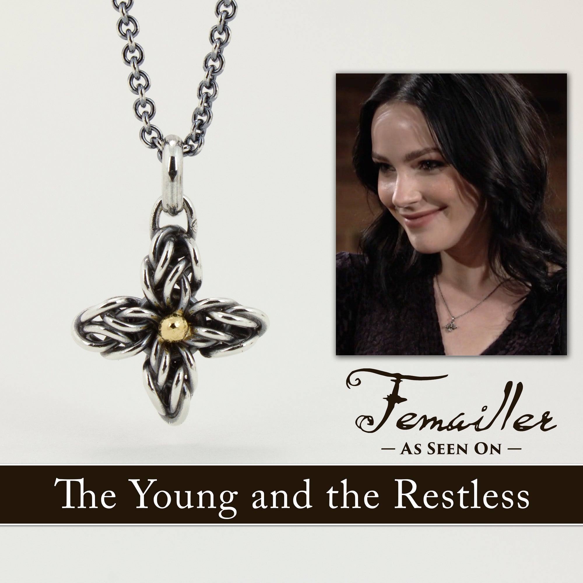 "Star Flower" Fused Chainmaille Pendant Necklace
