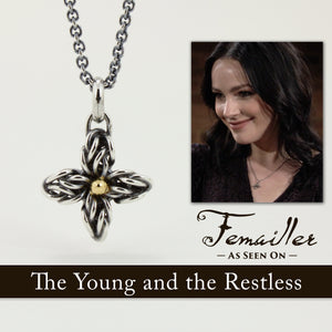 "Star Flower" Fused Chainmaille Pendant Necklace