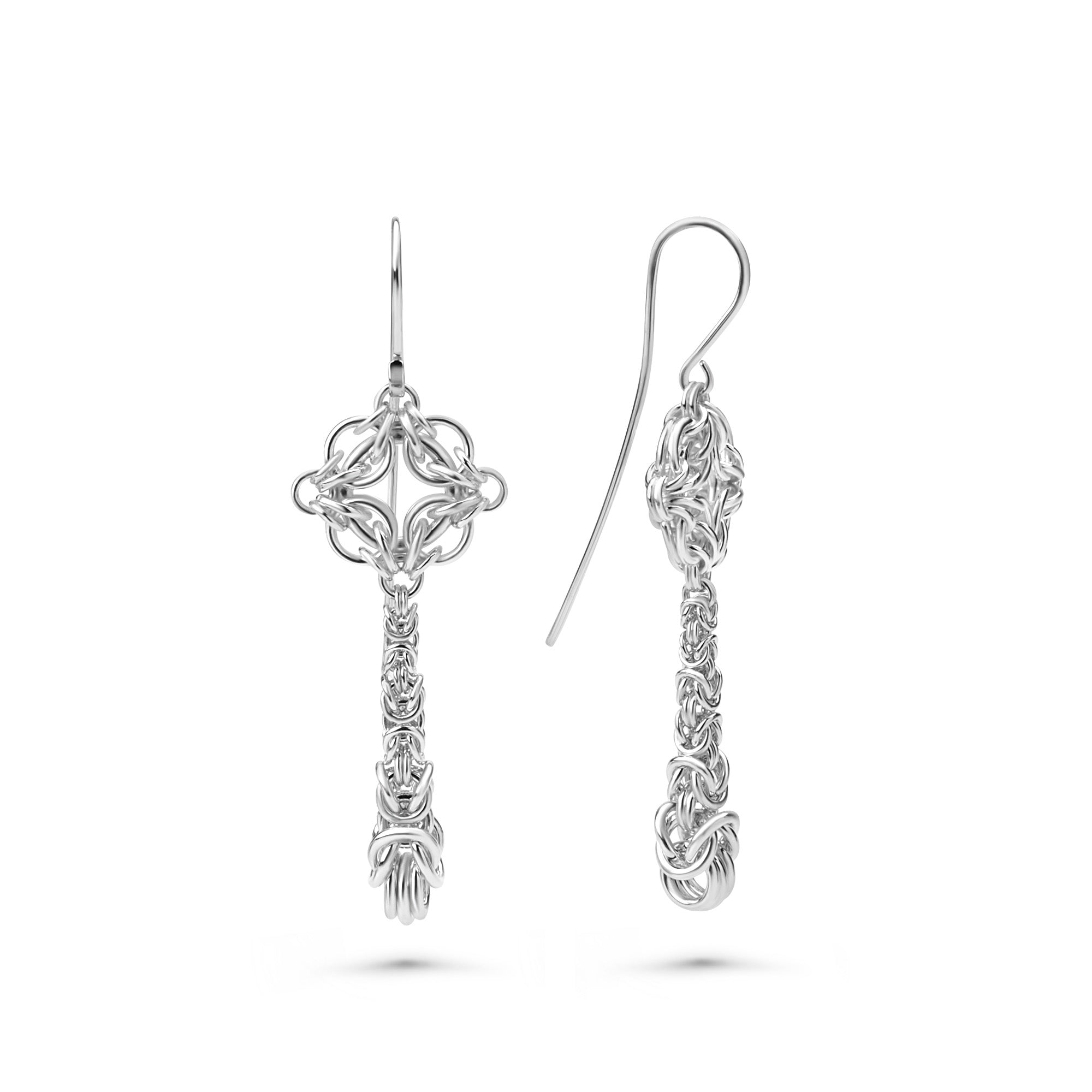 "Celestial Byzantine" Chainmaille Drop Earrings