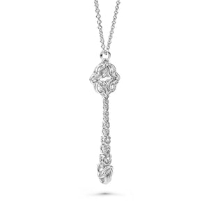 "Celestial Byzantine" Long Drop Pendant Necklace