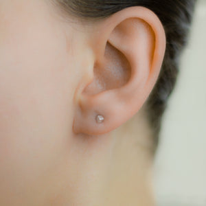 Petite Single Cubed Post Earrings - Femailler
