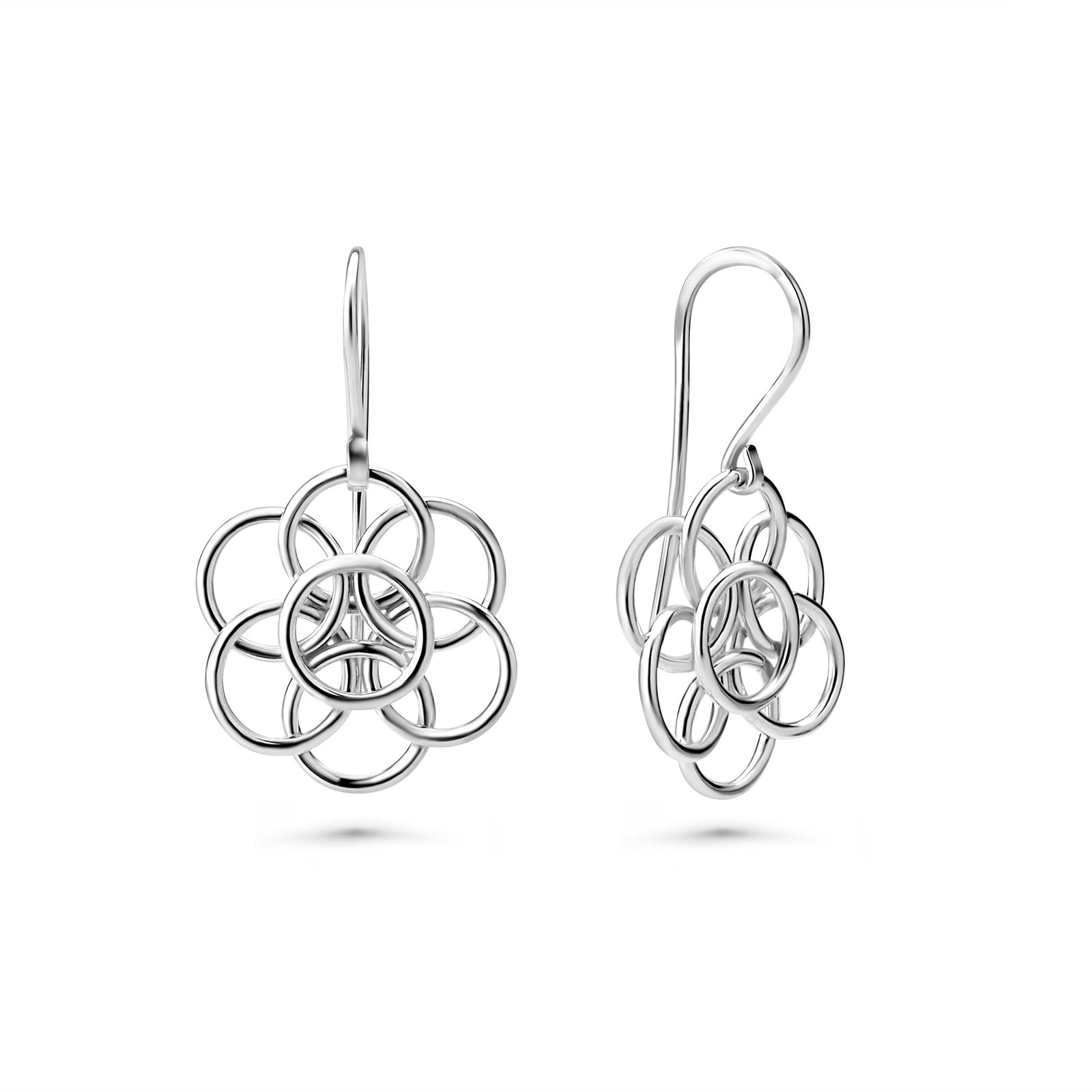 "Earth Flag" Fused Chainmaille Earrings