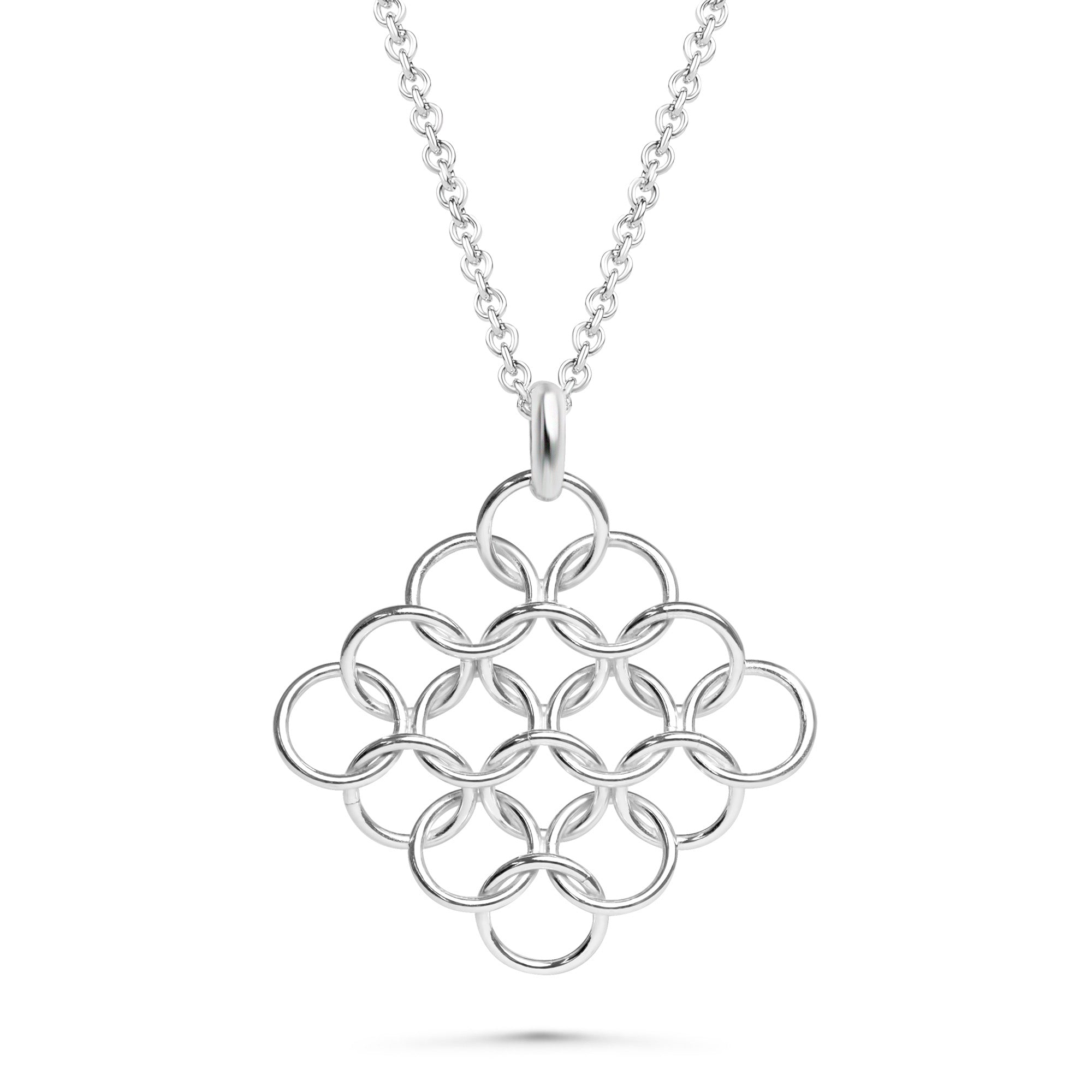 European Chainmaille Pendant Necklace