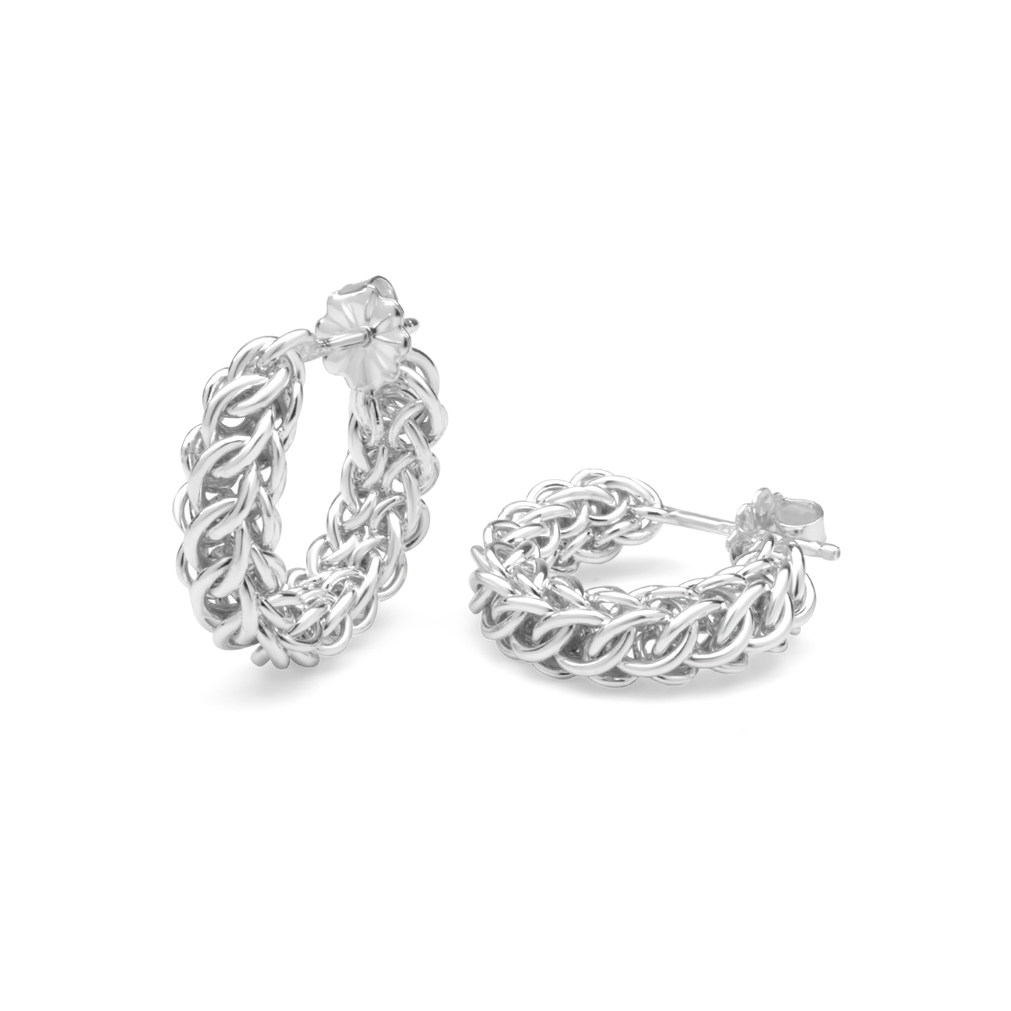 "Persianique" Flexible Chainmaille Hoop Earrings