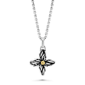 "Star Flower" Fused Chainmaille Pendant Necklace