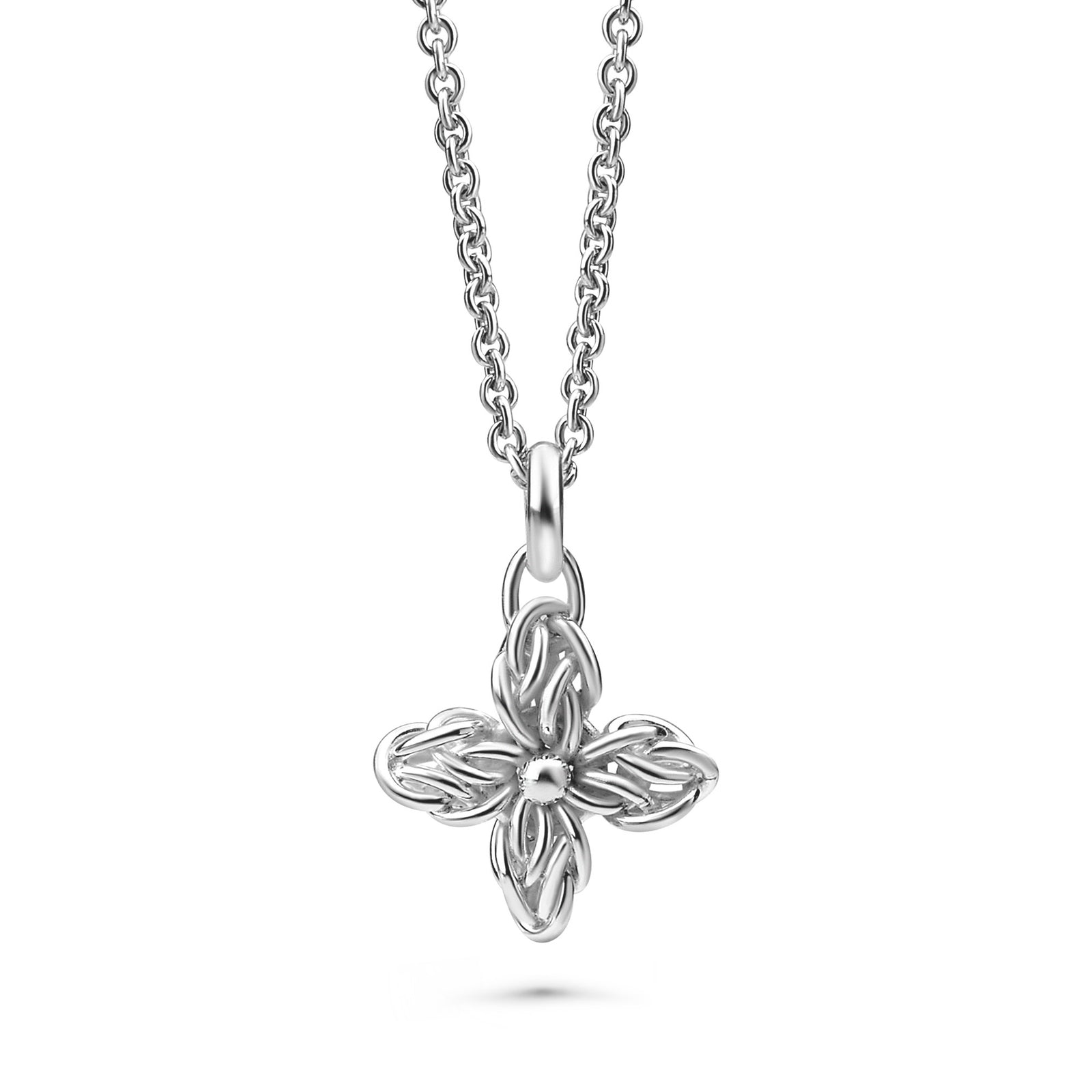 "Star Flower" Fused Chainmaille Pendant Necklace