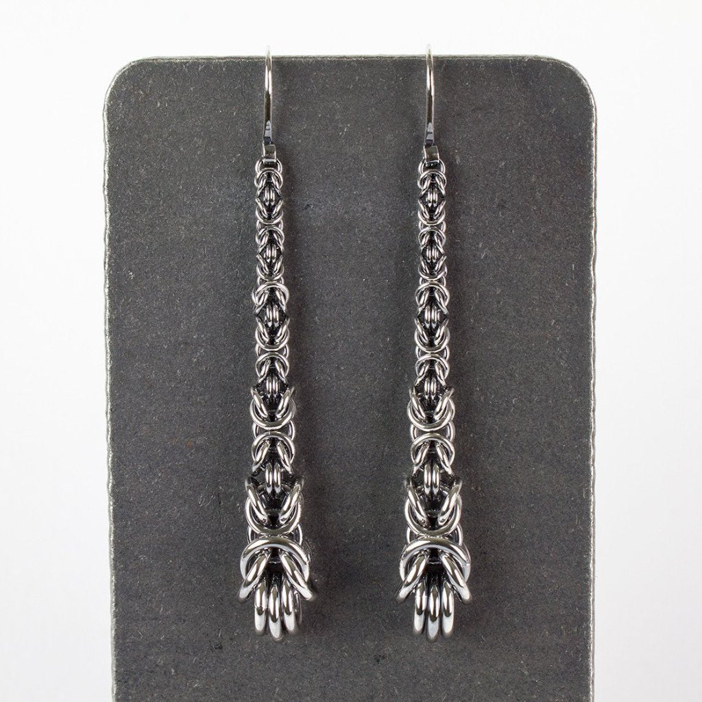 Long Byzantine Drop Earrings - Femailler