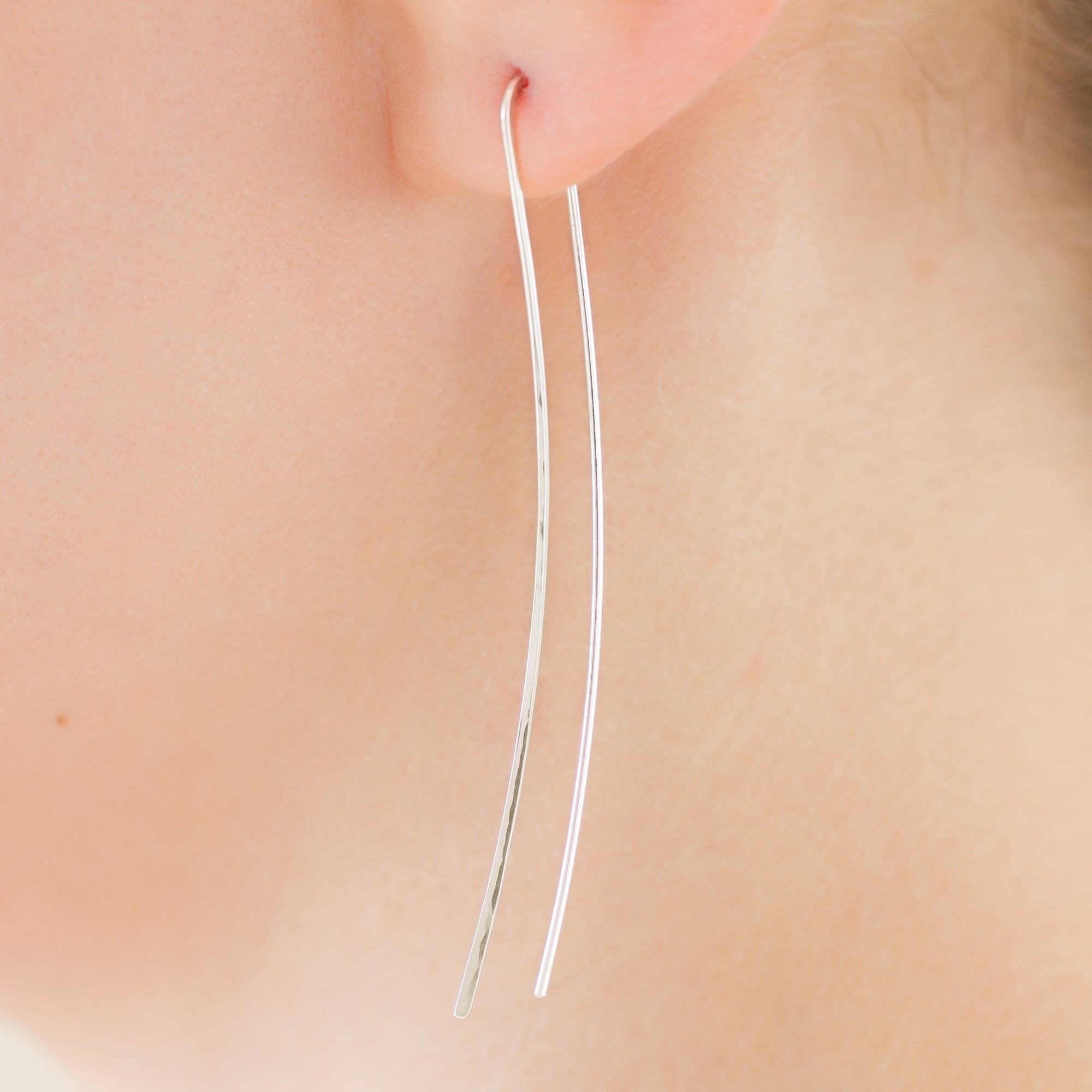 Forged Minimalist Drop Earrings - Femailler