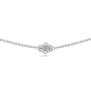 "Rhombus" Fused Chainmaille Station Necklace